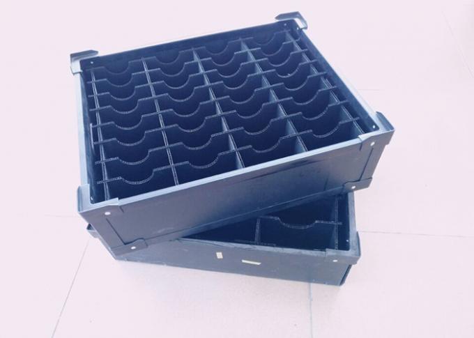 플라스틱 분배기와 손잡이를 가진 쌓을 수있는 정전기 방지 ESD 플라스틱 성분 상자